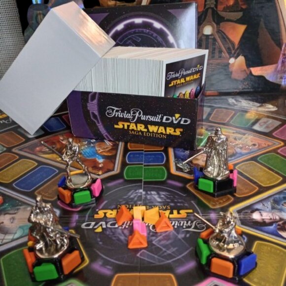 Star Wars Saga Edition Trivial Pursuit DVD Game 2 to 4 Players or Teams Ages 10+ - Picture 11 of 12
